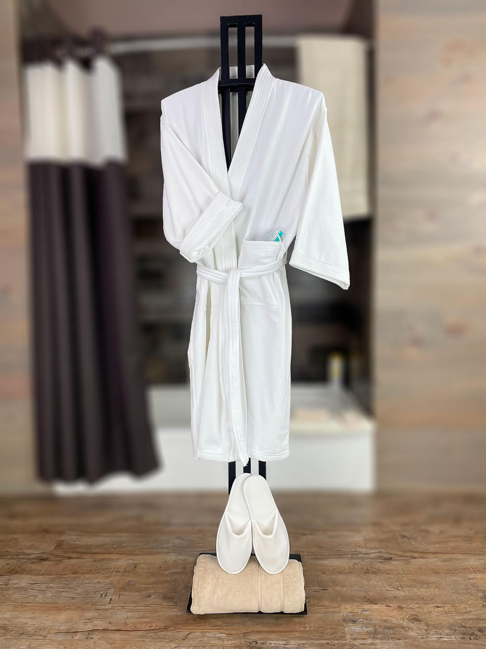 Buy Rangoli Male Bathrobe(1pc Bath Robe &1 Pair Slippers) Pack of  3,Sakura,100%Cotton,420GSM, Cream Online at Best Prices in India - JioMart.